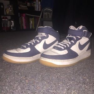 Nike Air Force 1, Denim and White, men’s size 10US